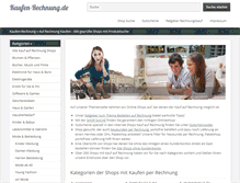 Tablet Screenshot of kaufen-rechnung.de